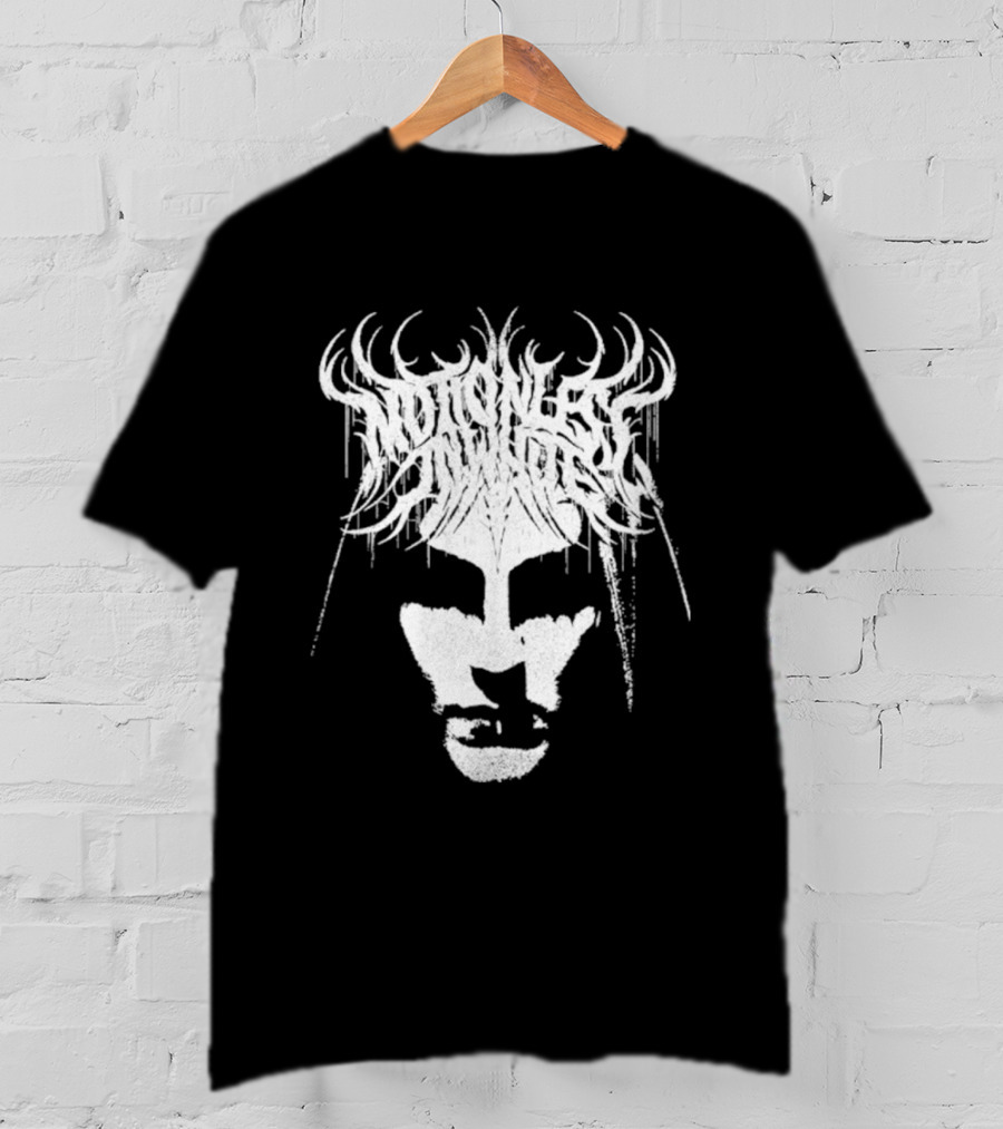 Miw Fear Not The Dark Symmetrical Antlered Reflection T-Shirt