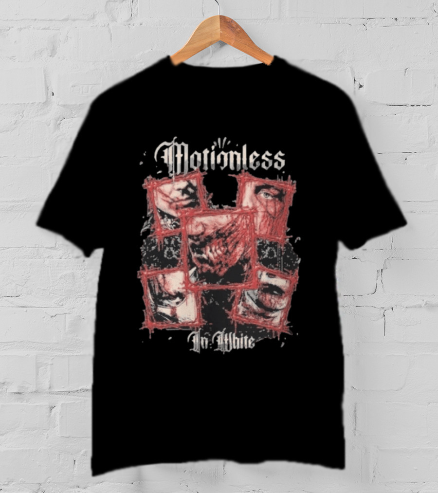 Motionless In White Torn By Time Collage T-Shirt