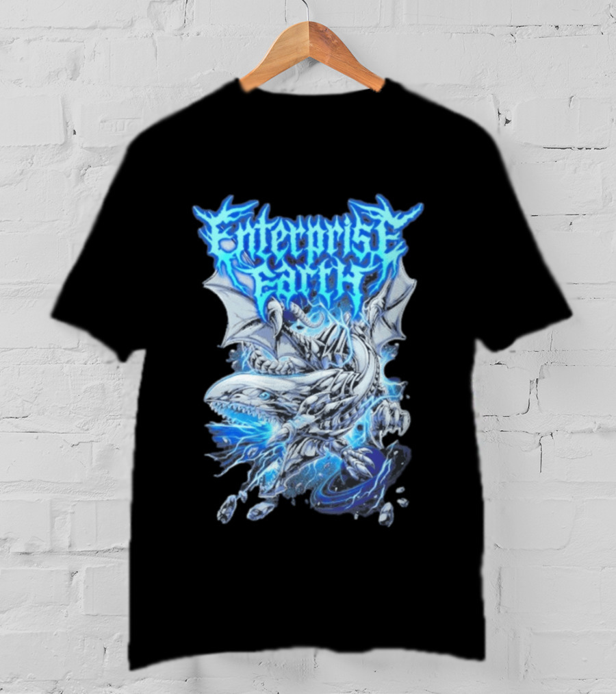Enterprise Earth Blue Eyes White Dragon Fusion T-Shirt