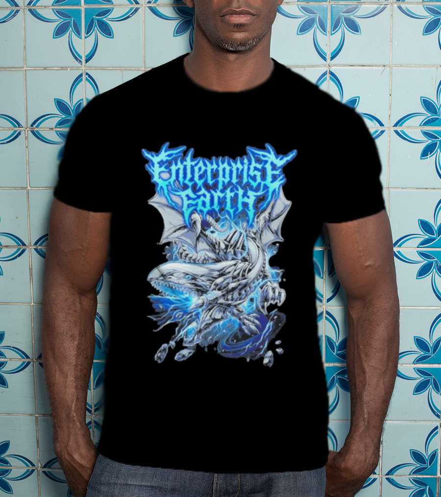 Enterprise Earth Blue Eyes White Dragon Fusion T-Shirt