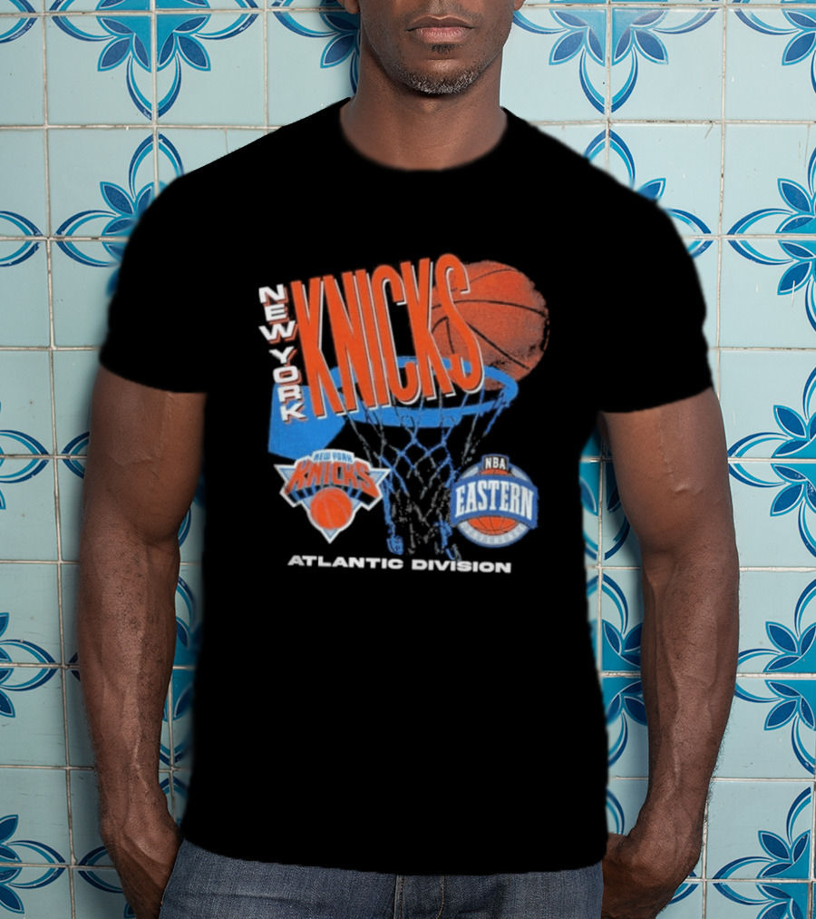 New York Knicks 90s Hardwood Classics Eastern Atlantic Division T-Shirt