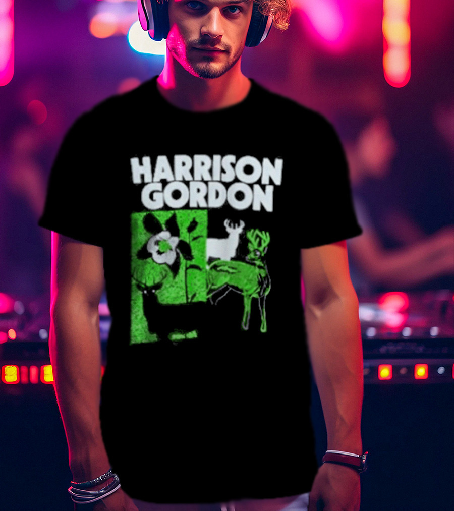 Harrison Gordon Tour Nature Wildlife Deer Flower T-Shirt