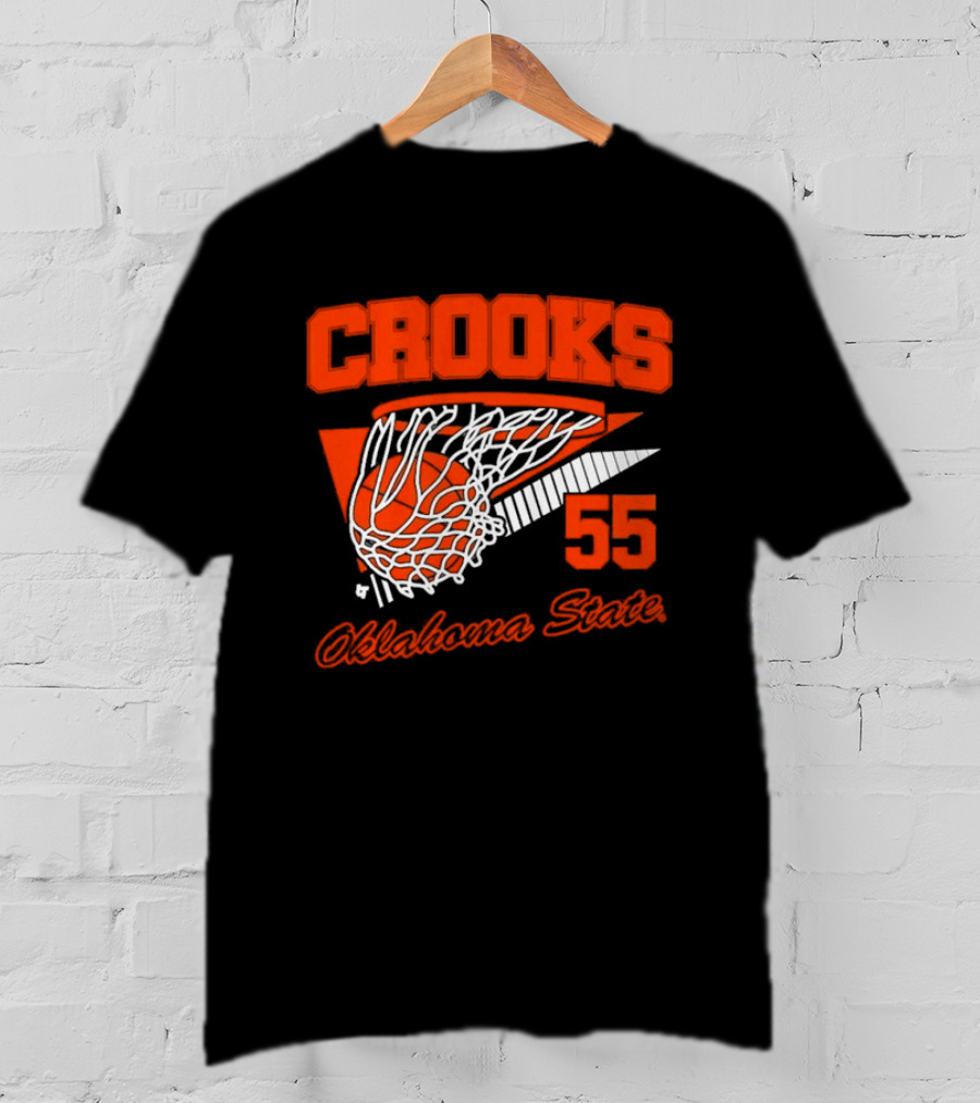 Crooks 55 Oklahoma State Basketball Swish T-Shirt
