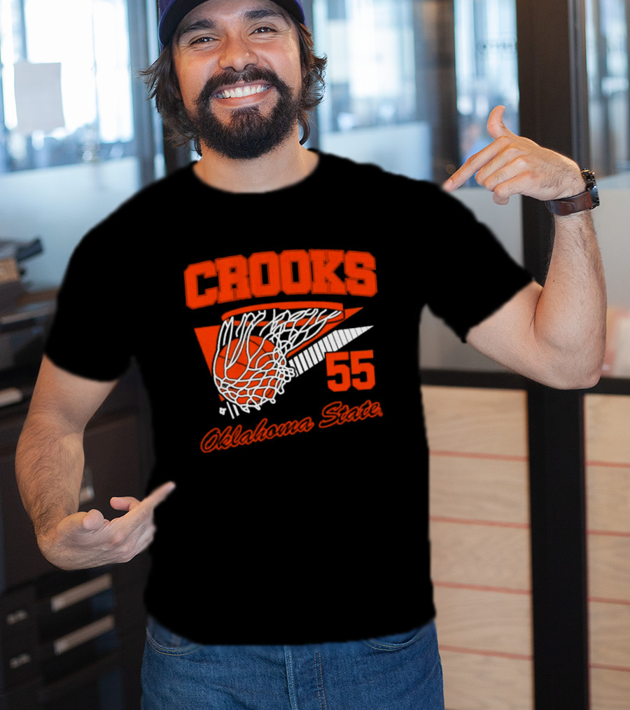 Crooks 55 Oklahoma State Basketball Swish T-Shirt