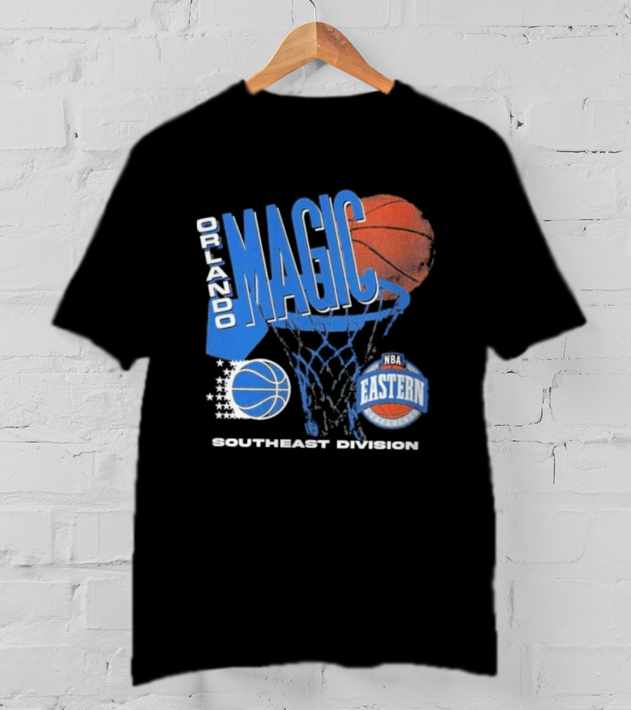 Orlando Magic 90s Hardwood Classics Southeast Division NBA Eastern Conference Basketball T-Shirt