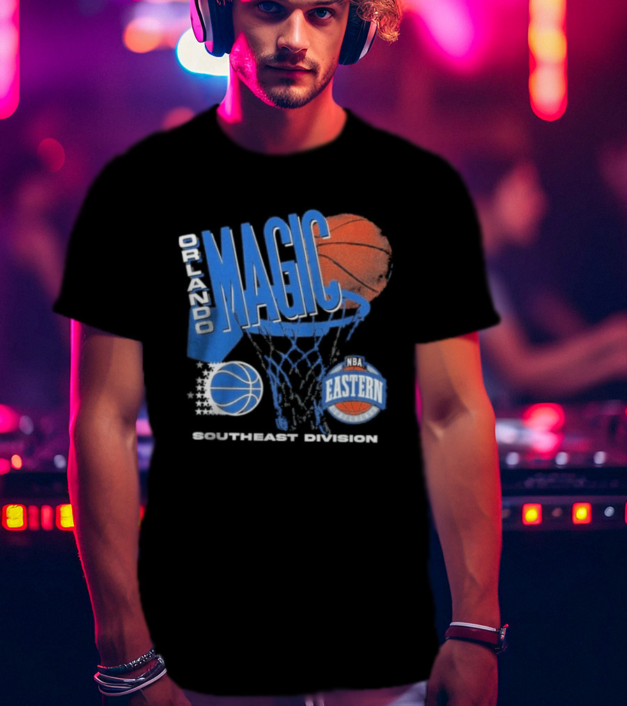 Orlando Magic 90s Hardwood Classics Southeast Division NBA Eastern Conference Basketball T-Shirt