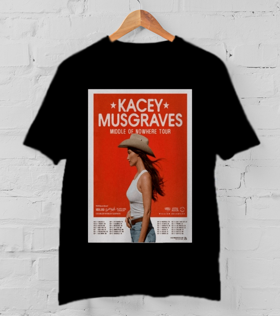Kacey Musgraves Middle Of Nowhere Tour 2026 Concert Country Music Event T-Shirt