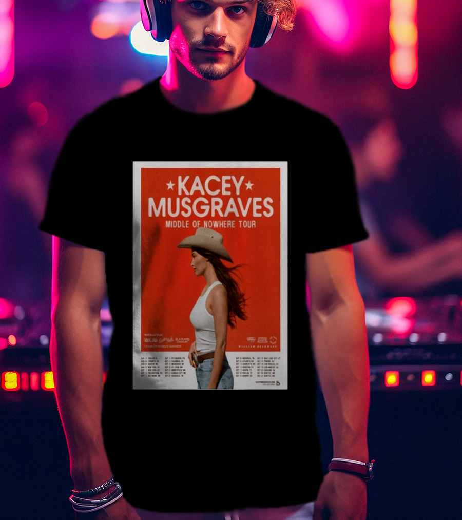 Kacey Musgraves Middle Of Nowhere Tour 2026 Concert Country Music Event T-Shirt