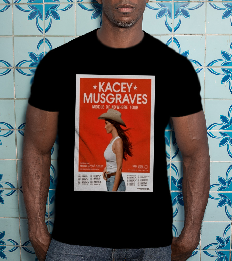 Kacey Musgraves Middle Of Nowhere Tour 2026 Concert Country Music Event T-Shirt