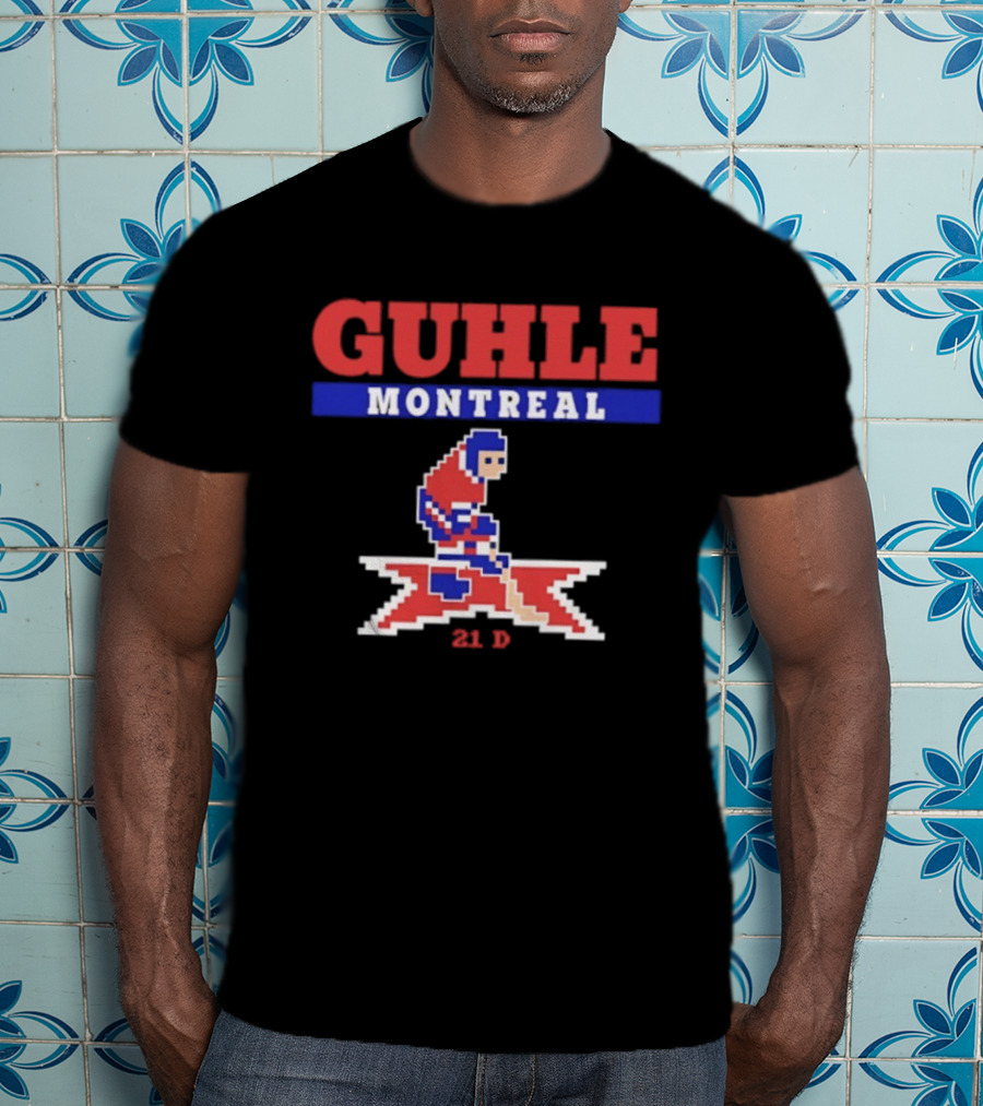 Guhle Montreal Canadiens Pixel Art 21 D Hockey T-Shirt