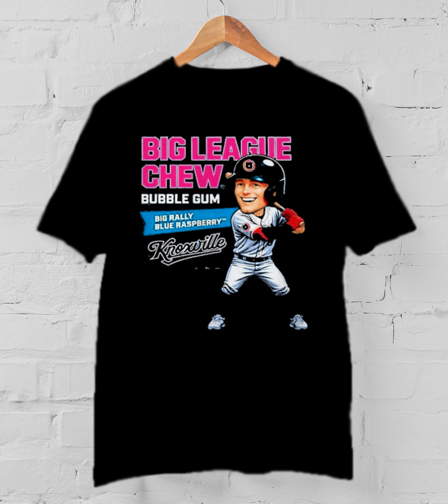 Big League Chew Bubble Gum Big Rally Blue Raspberry Knoxville Smokies T-Shirt