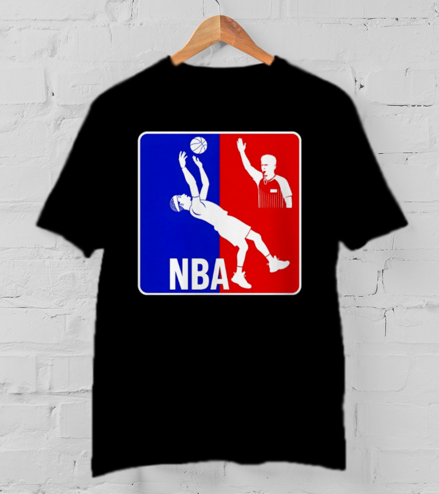 NBA 2026 SGA Flopping Moment OKC Thunder With Referee T-Shirt