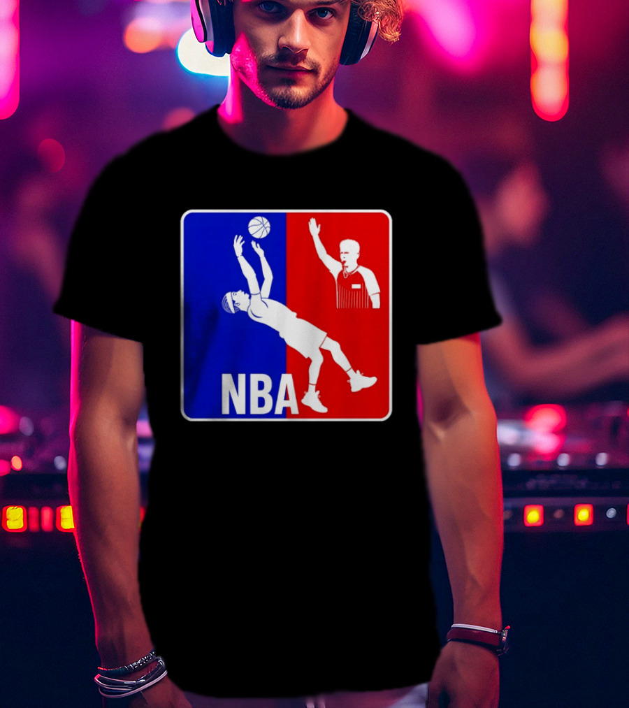 NBA 2026 SGA Flopping Moment OKC Thunder With Referee T-Shirt