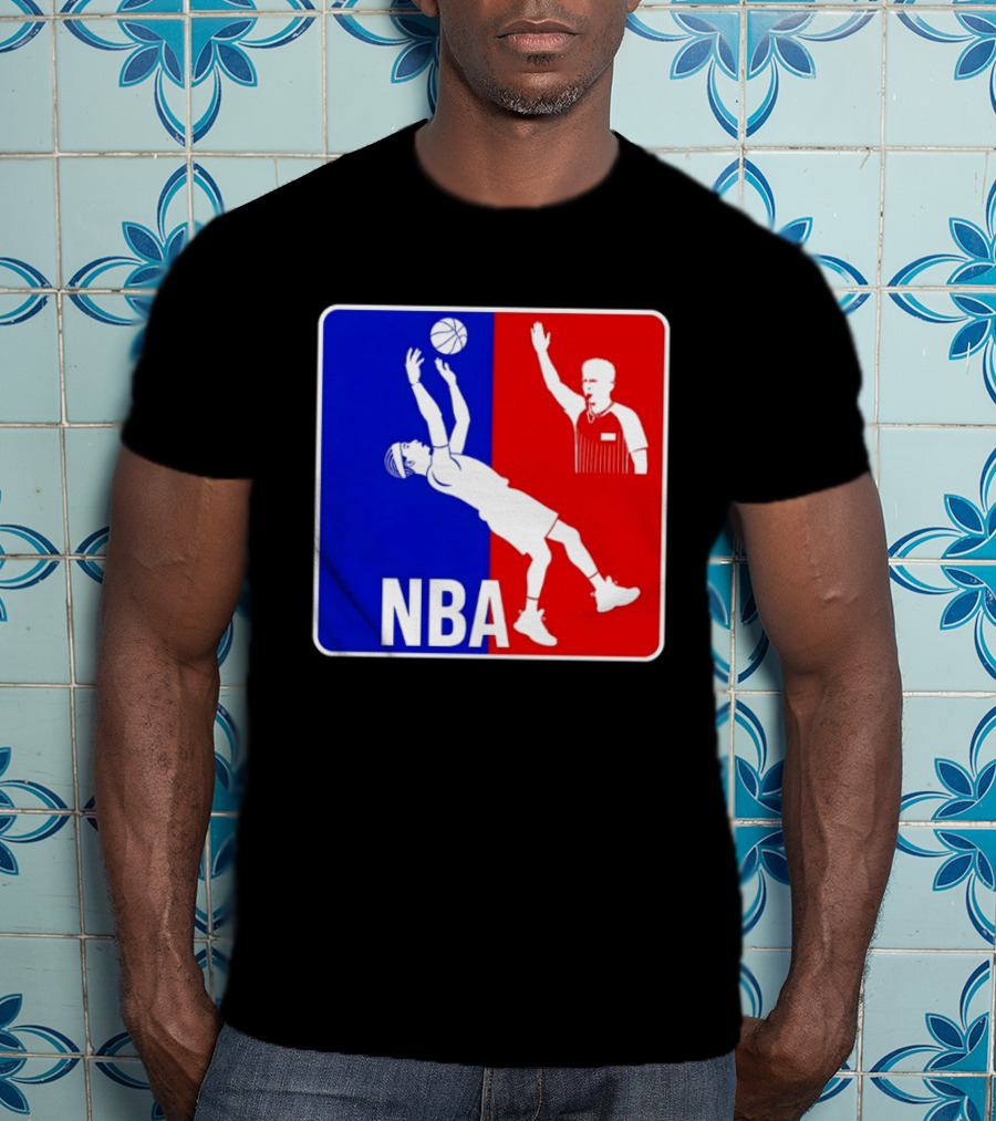 NBA 2026 SGA Flopping Moment OKC Thunder With Referee T-Shirt