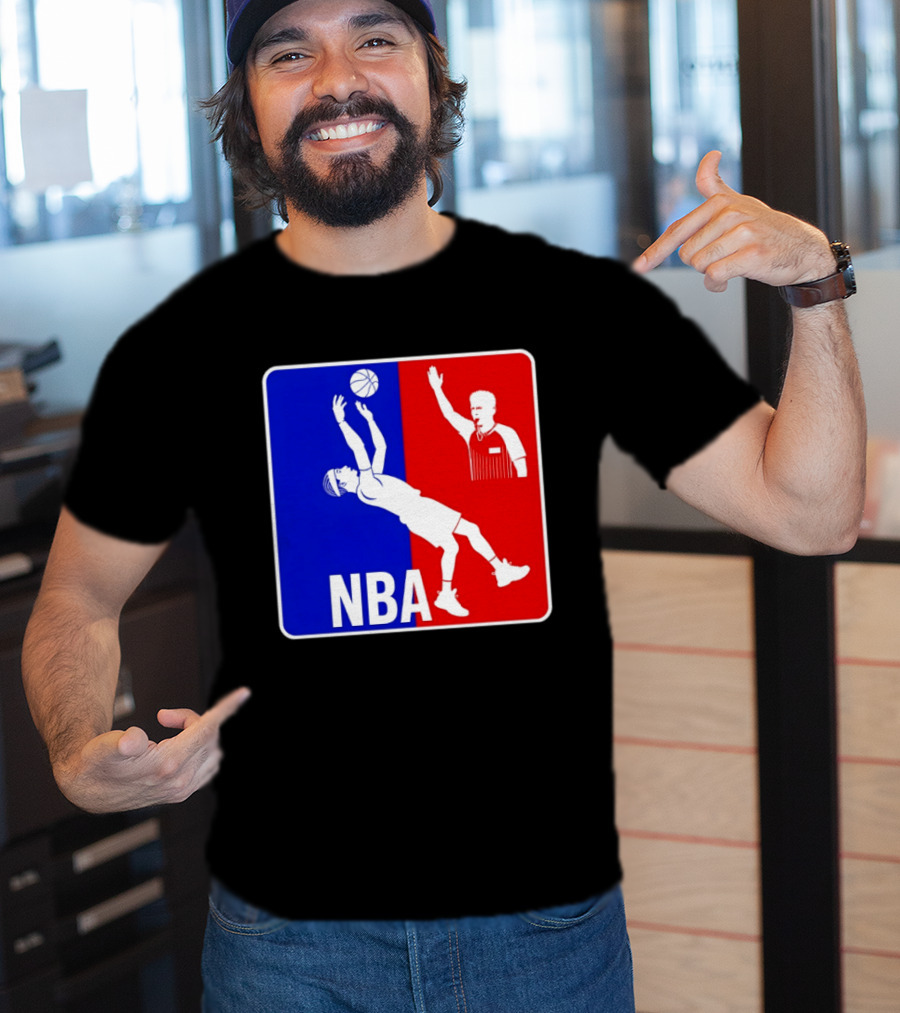 NBA 2026 SGA Flopping Moment OKC Thunder With Referee T-Shirt