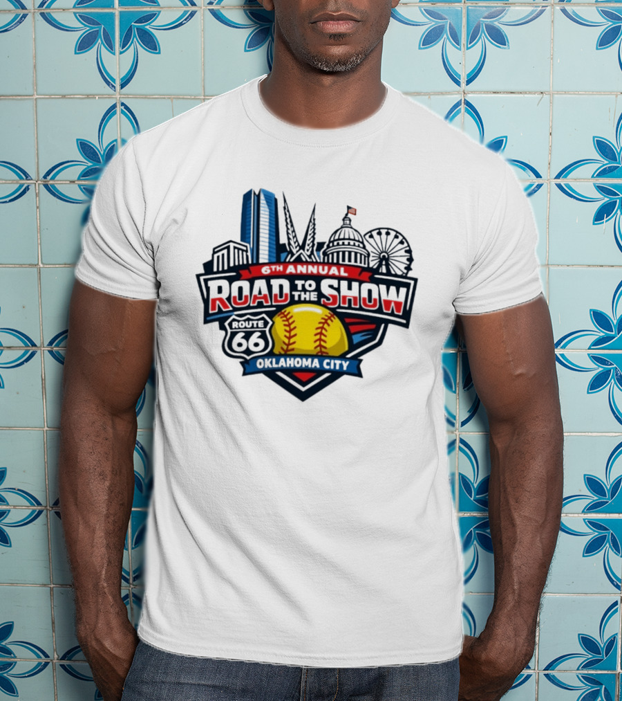 6th Annual Road To The Show Route 66 Oklahoma City T-Shirt