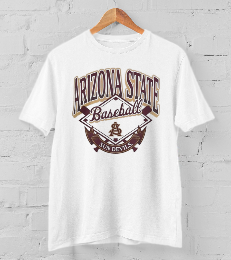 Arizona State Sun Devils Baseball 2026 White T-Shirt