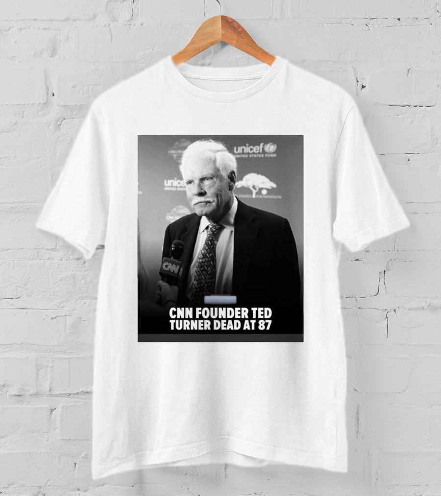 CNN Founder Ted Turner Dead At 87 UNICEF Interview T-Shirt
