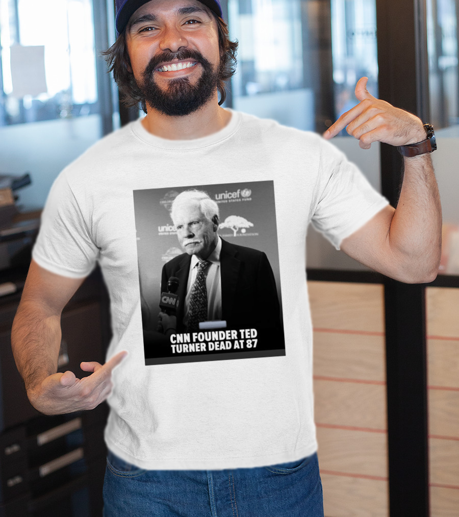CNN Founder Ted Turner Dead At 87 UNICEF Interview T-Shirt