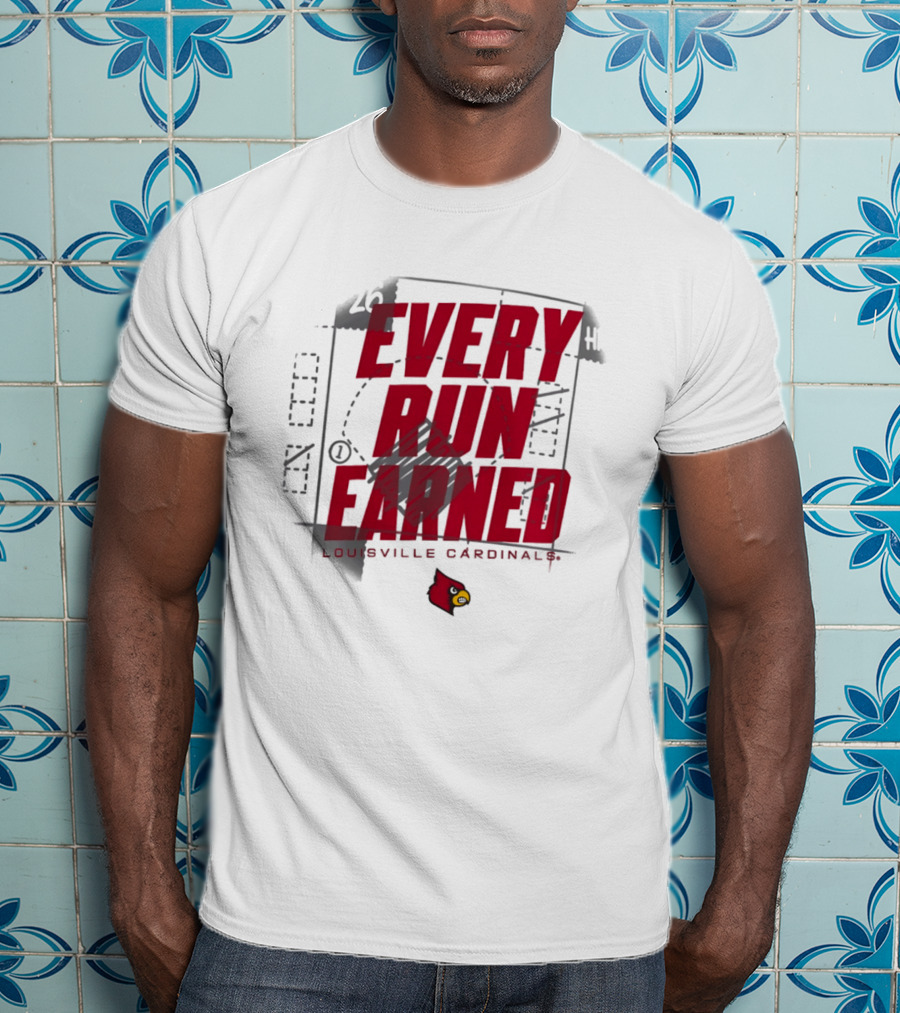 Louisville Cardinals Every Run Earned 2026 Postseason Dugout T-Shirt