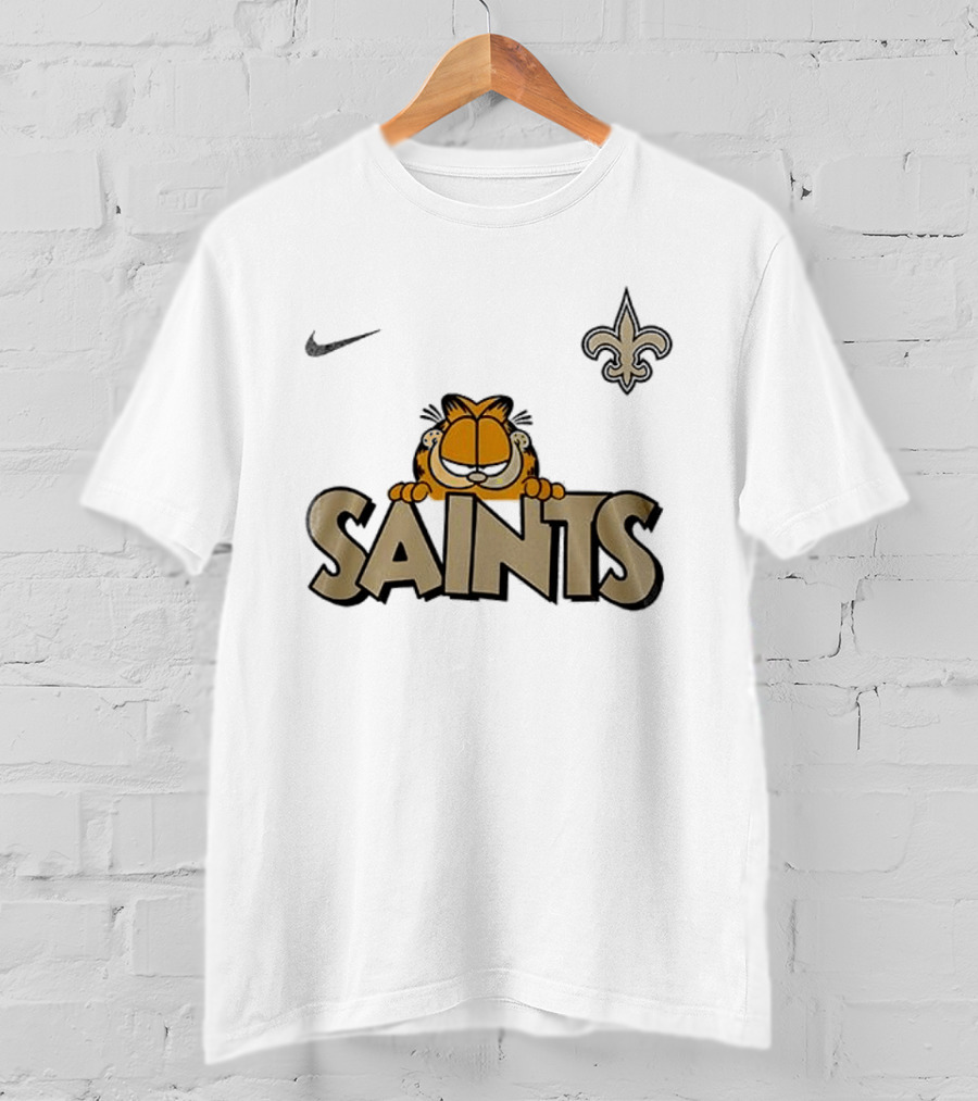 New Orleans Saints Garfield Nike Fleur De Lis T-Shirt