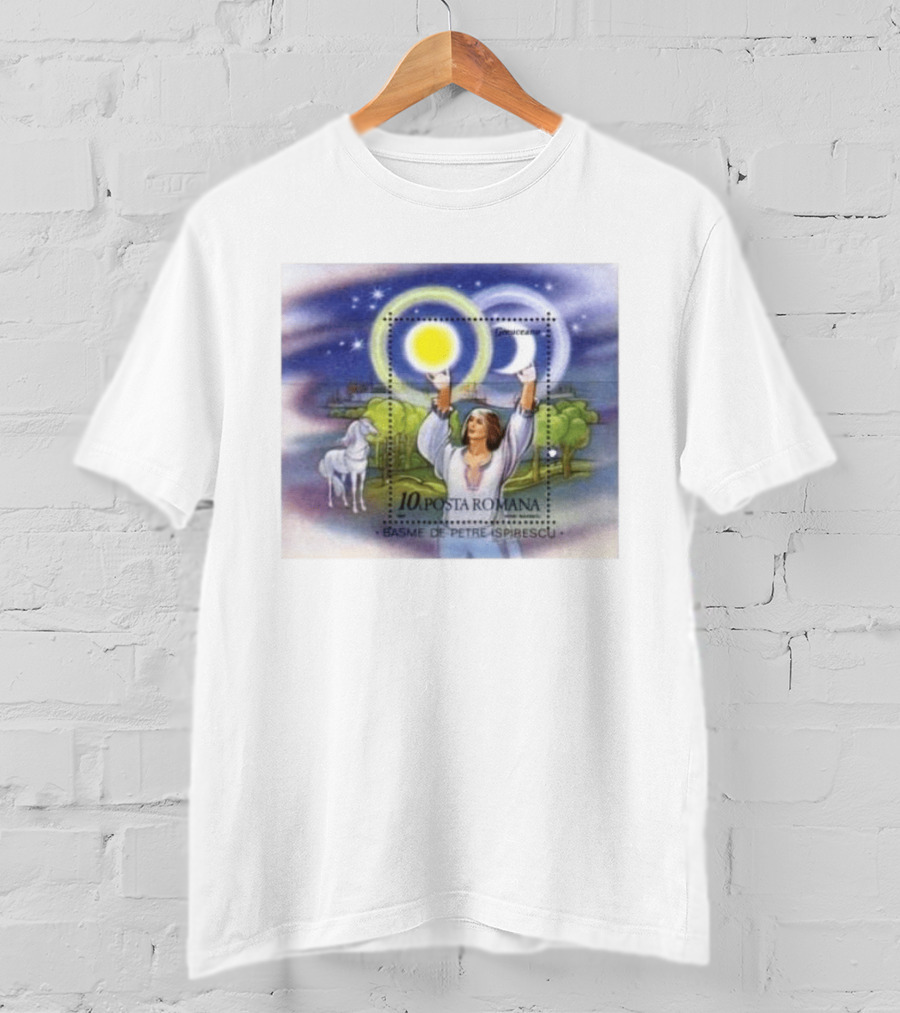 Posta Romana Basme De Petre Ispirescu Greuceanu Romania 1987 Stamps Bedtime Stories T-Shirt
