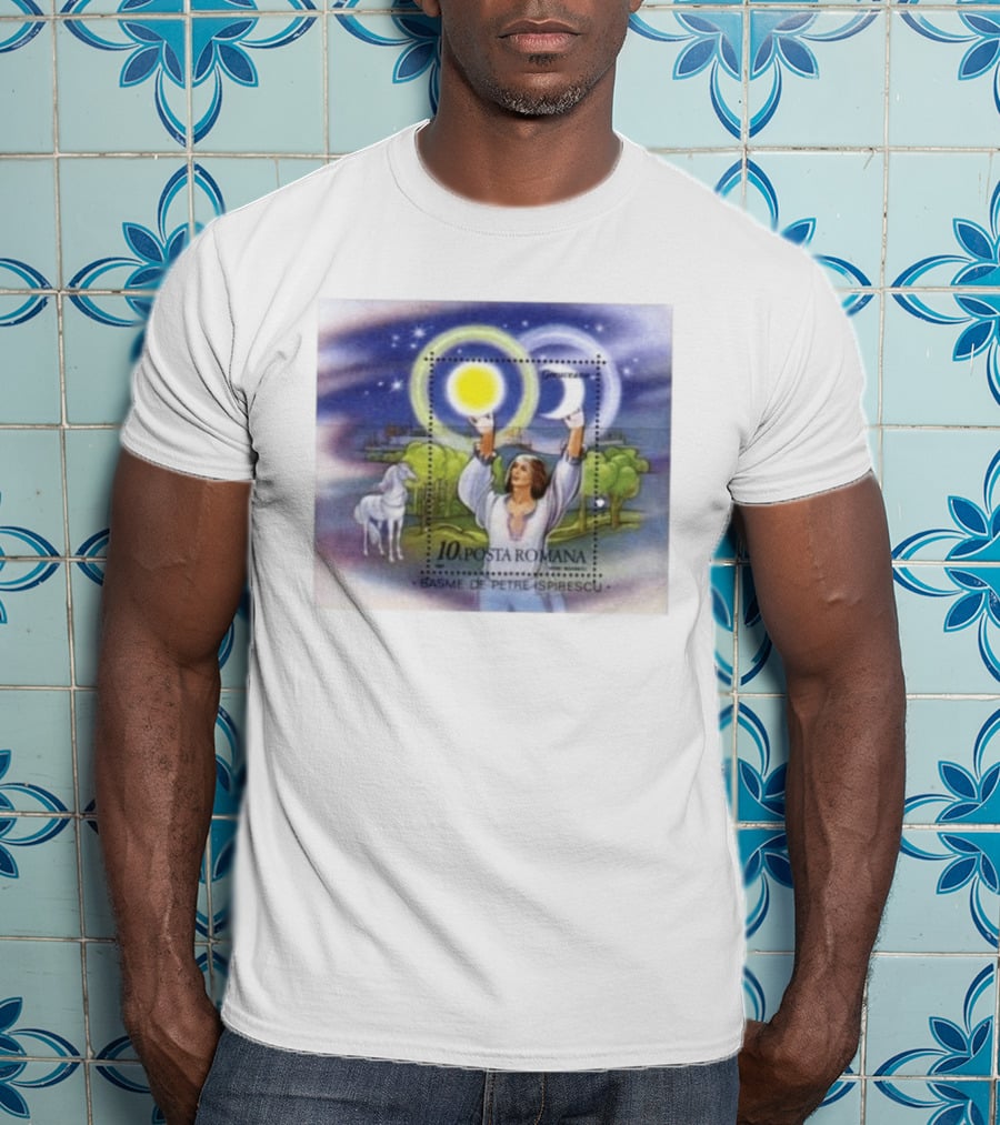 Posta Romana Basme De Petre Ispirescu Greuceanu Romania 1987 Stamps Bedtime Stories T-Shirt