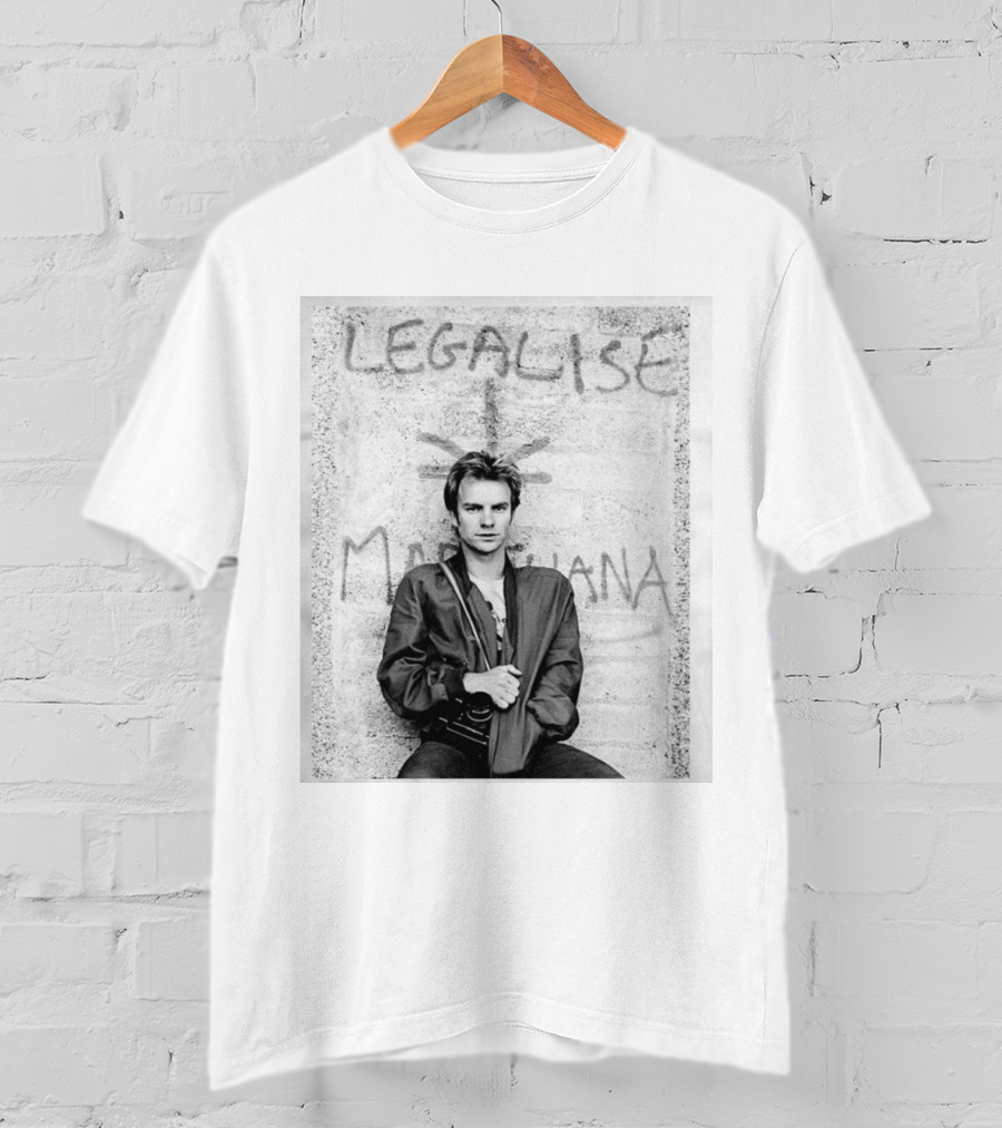 Sting 1980 Tour The Police Ireland Stone Wall T-Shirt