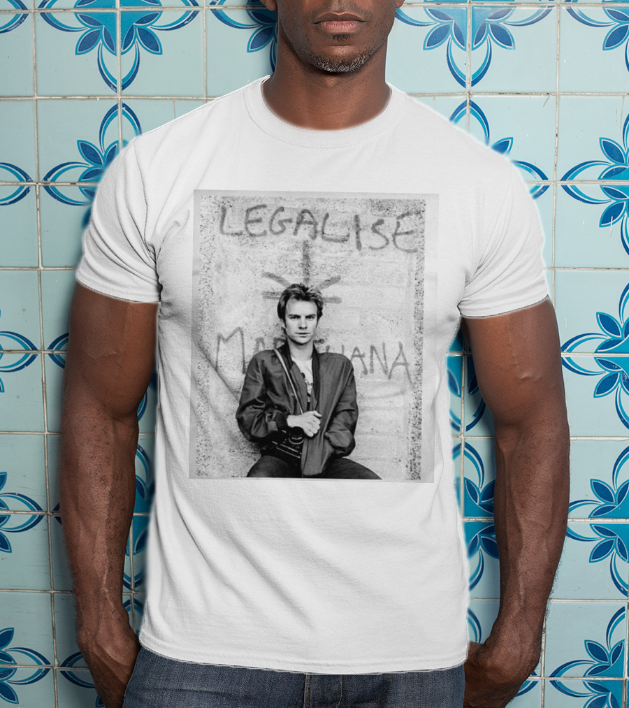 Sting 1980 Tour The Police Ireland Stone Wall T-Shirt