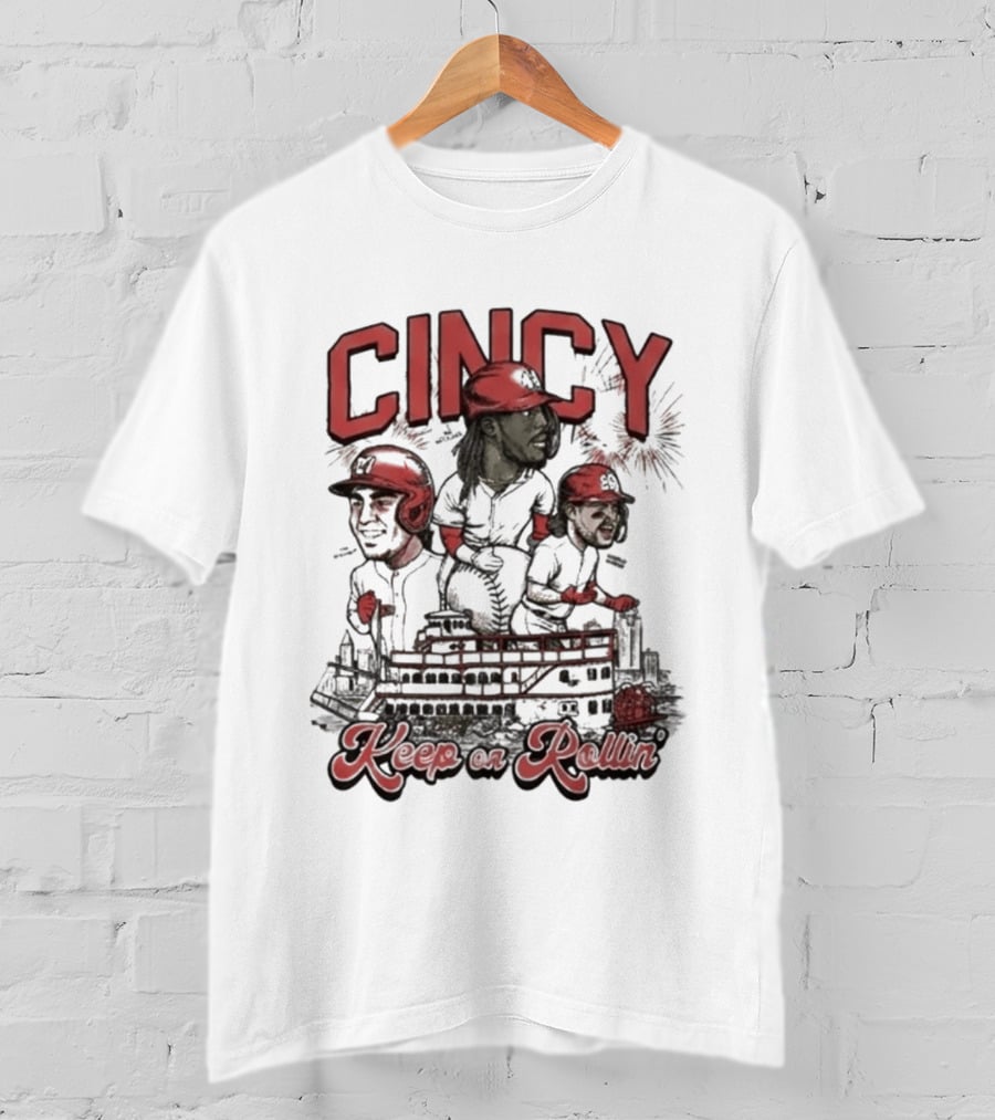 Cincy Keep On Rollin Ted Karras FC Cincinnati 513 Day T-Shirt