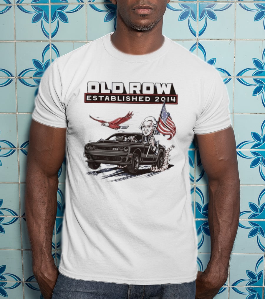 Old Row Established 2010 American Flag And Bald Eagle Patriotic T-Shirt