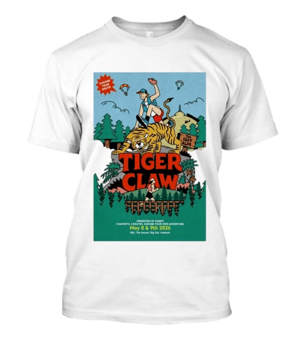 Choose Your Route Tiger Claw May 8 9 2026 3...T-Shirt Choose Your Route Tiger Claw May 8 9 2026 3...T-Shirt