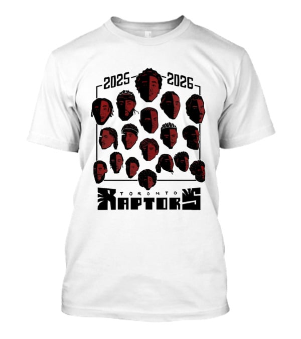 2025 2026 Toronto Raptors Team Roster NBA S...T-Shirt 
