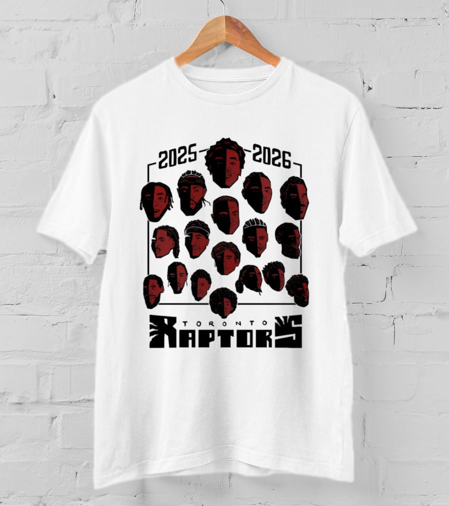 2025 2026 Toronto Raptors Team Roster NBA Season T-Shirt
