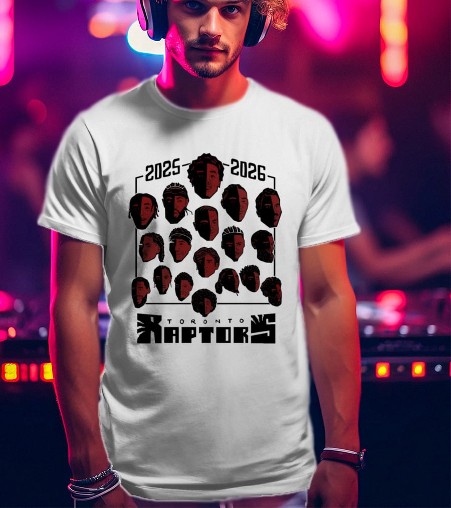 2025 2026 Toronto Raptors Team Roster NBA Season T-Shirt