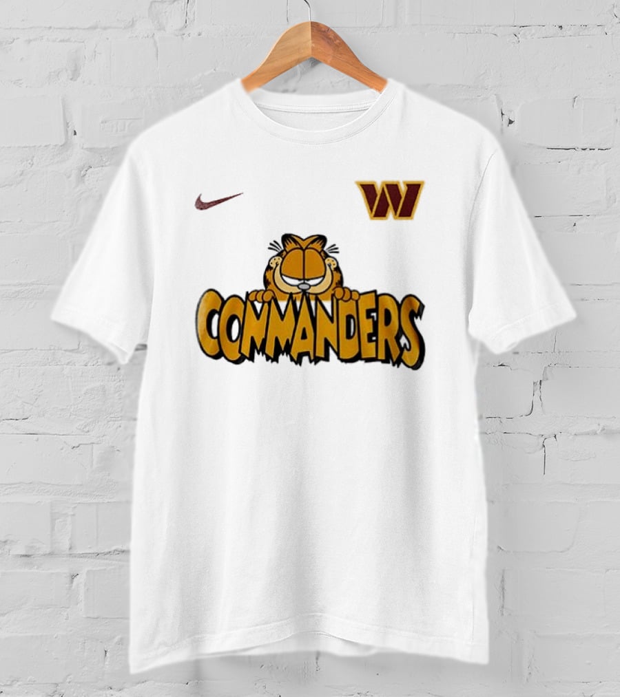 Nike Washington Commanders Garfield Collaboration Football Fan Collection T-Shirt