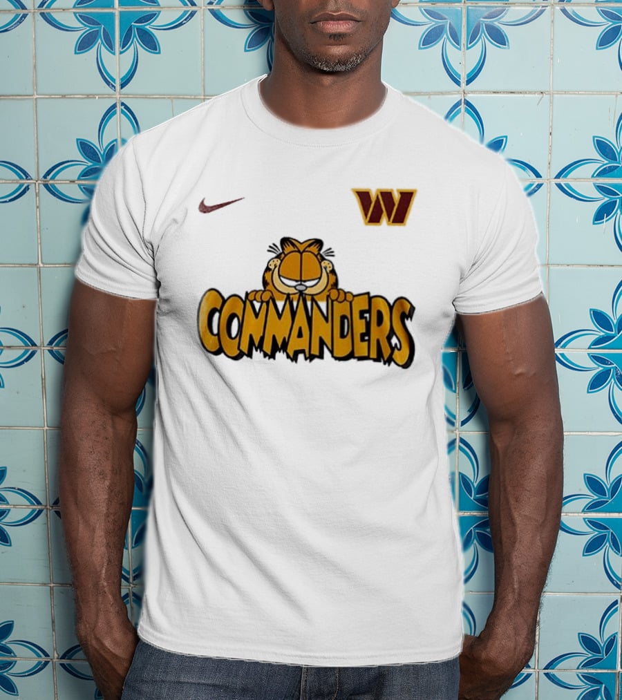 Nike Washington Commanders Garfield Collaboration Football Fan Collection T-Shirt
