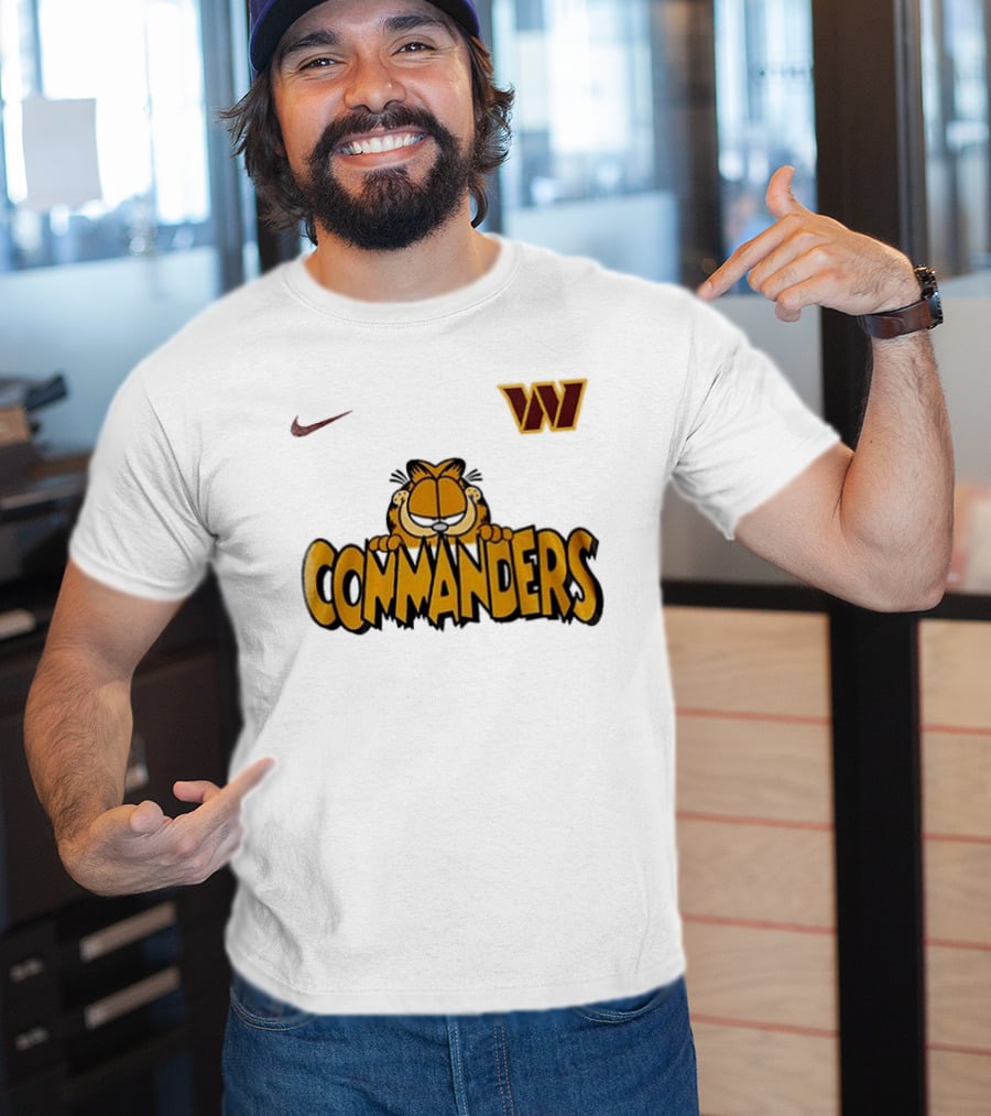 Nike Washington Commanders Garfield Collaboration Football Fan Collection T-Shirt