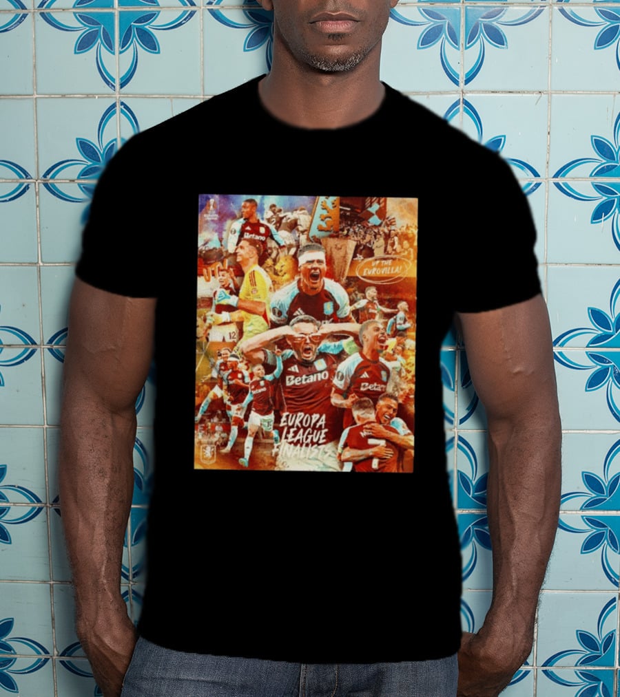 Aston Villa FC Europa League UTV Eurovilla Celebration T-Shirt