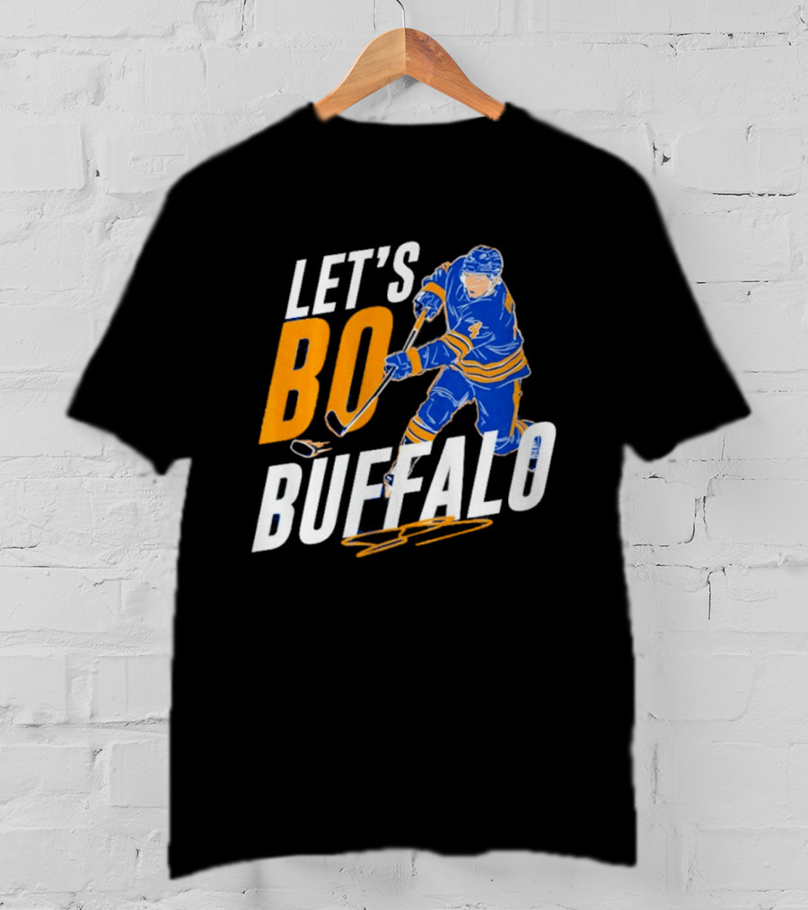 Let's Bo Buffalo Hockey Bowen Byram Buffalo Sabres T-Shirt
