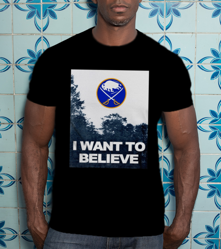 Buffalo Sabres I Want To Believe UFO Hockey T-Shirt