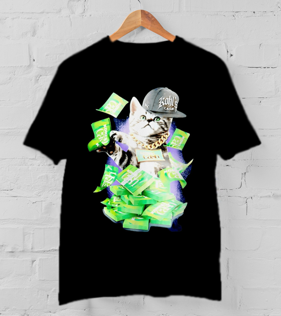 Cats Love Kohl's Cash KC Cap And Gold Chain T-Shirt