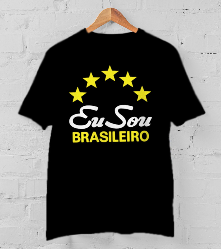 Eu Sou Brasileiro Five Stars Brazil Pride T-Shirt