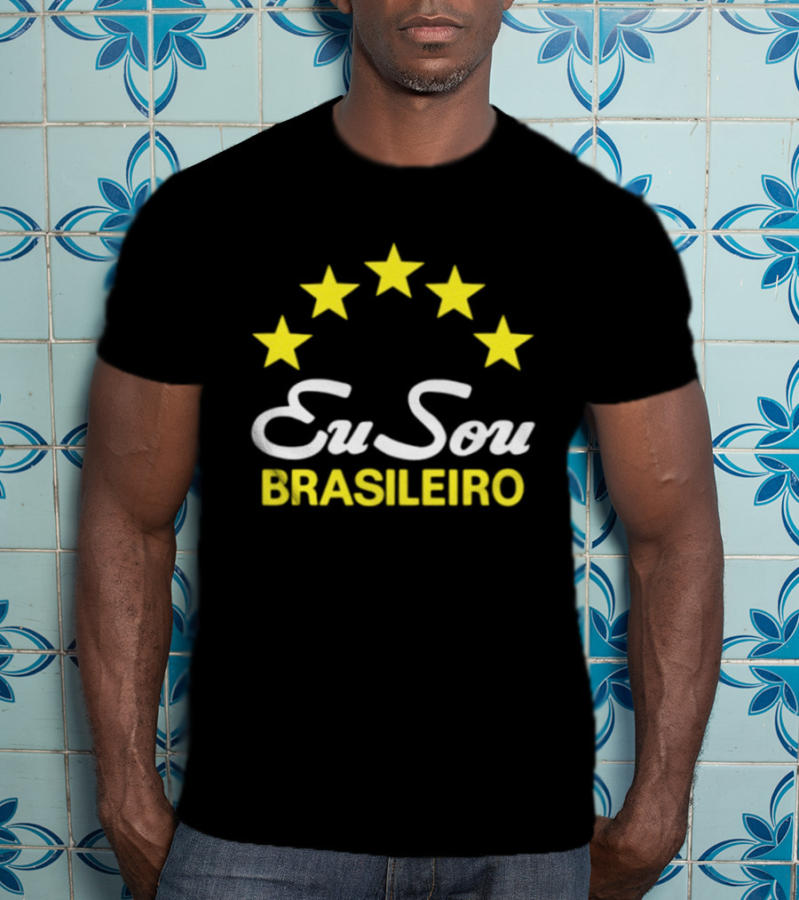 Eu Sou Brasileiro Five Stars Brazil Pride T-Shirt