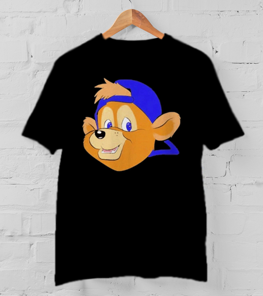 Chicago Cubs Clark Mascot Face Blue Cap T-Shirt