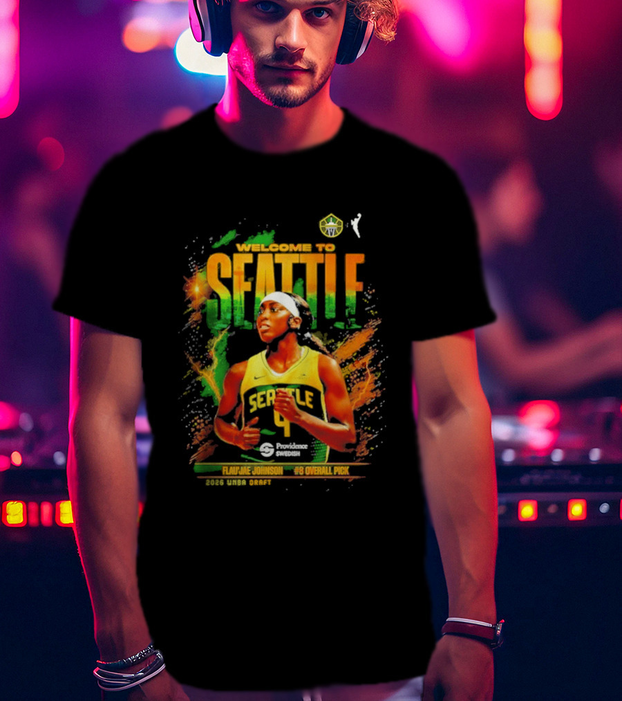 Welcome To Seattle Flau'jae Johnson WNBA Seattle Storm Rookie Season 2023 T-Shirt