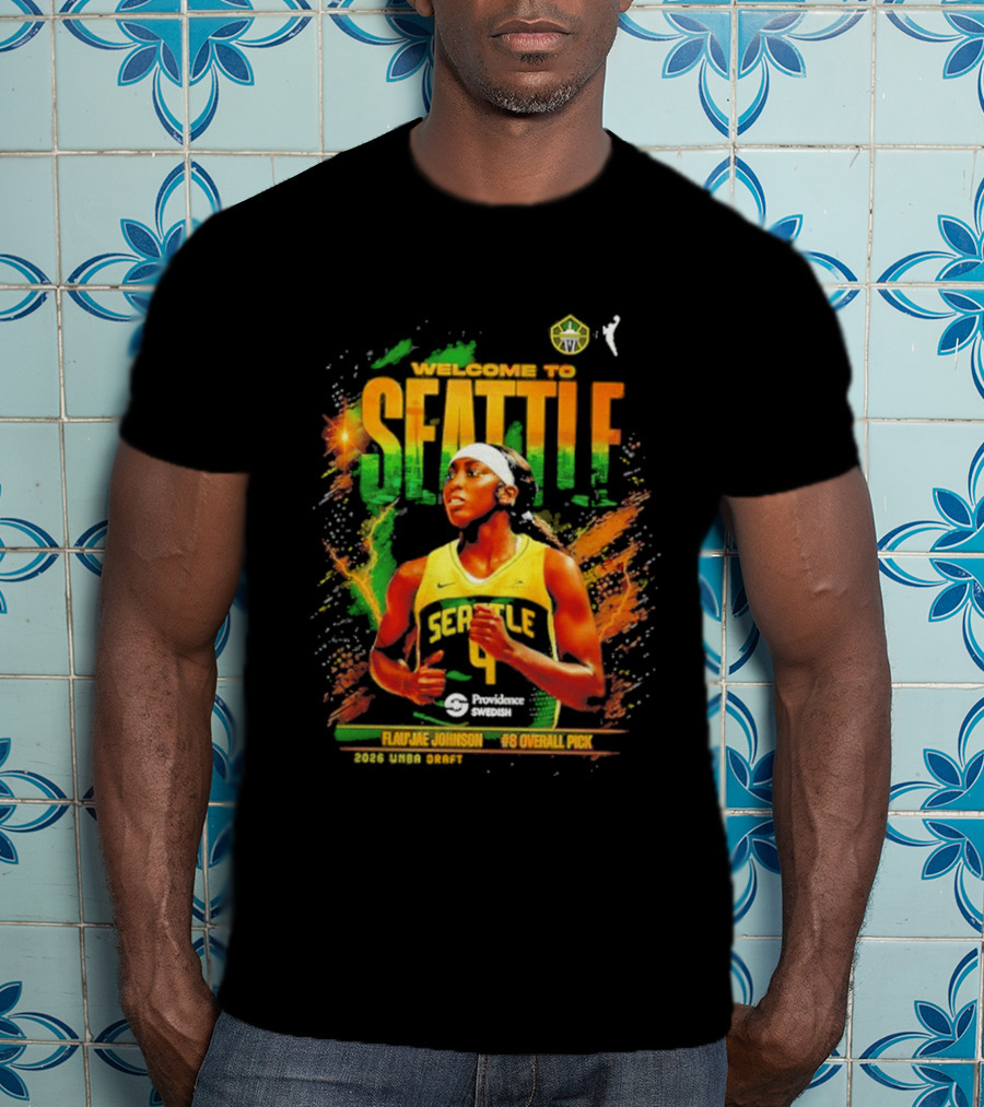 Welcome To Seattle Flau'jae Johnson WNBA Seattle Storm Rookie Season 2023 T-Shirt