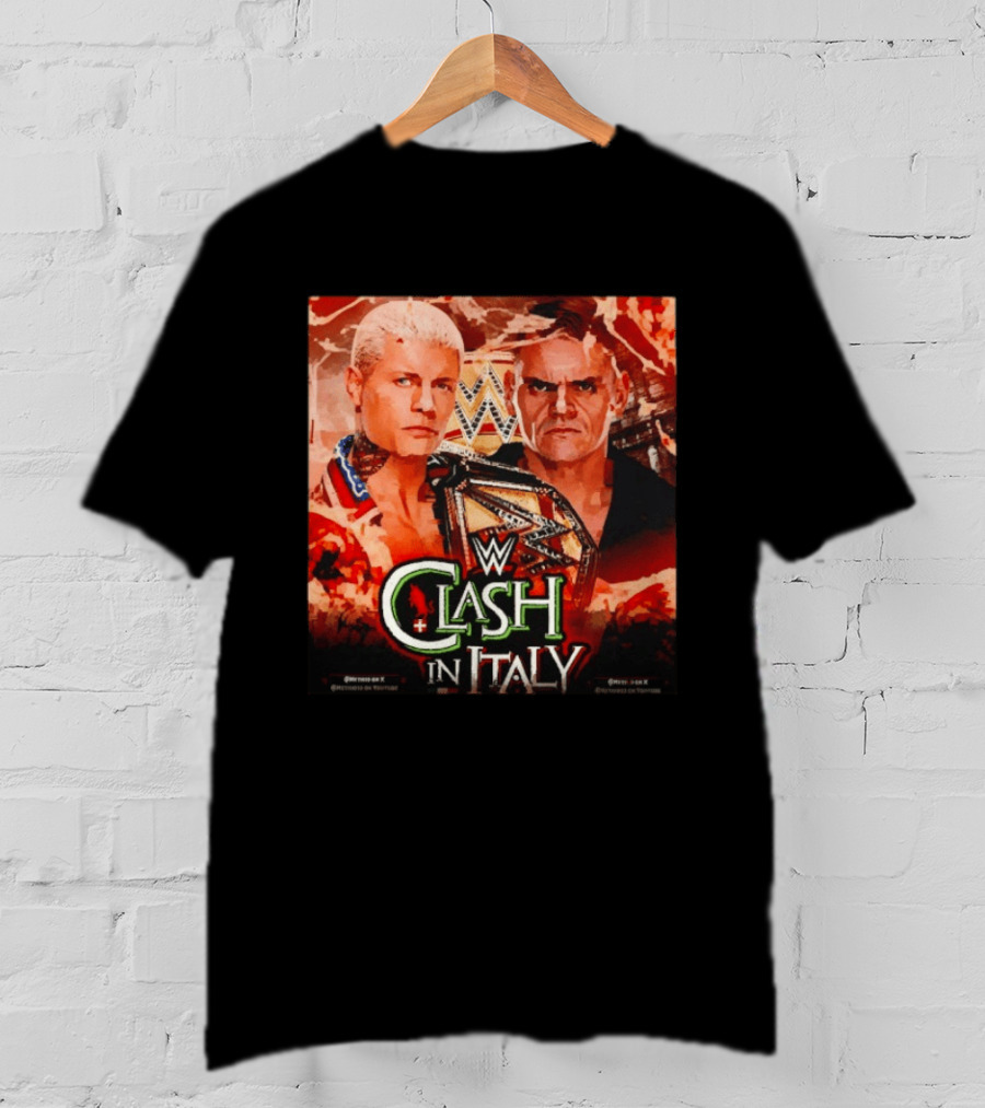WWE Clash In Italy Cody Rhodes Vs Gunther May 31 Event T-Shirt