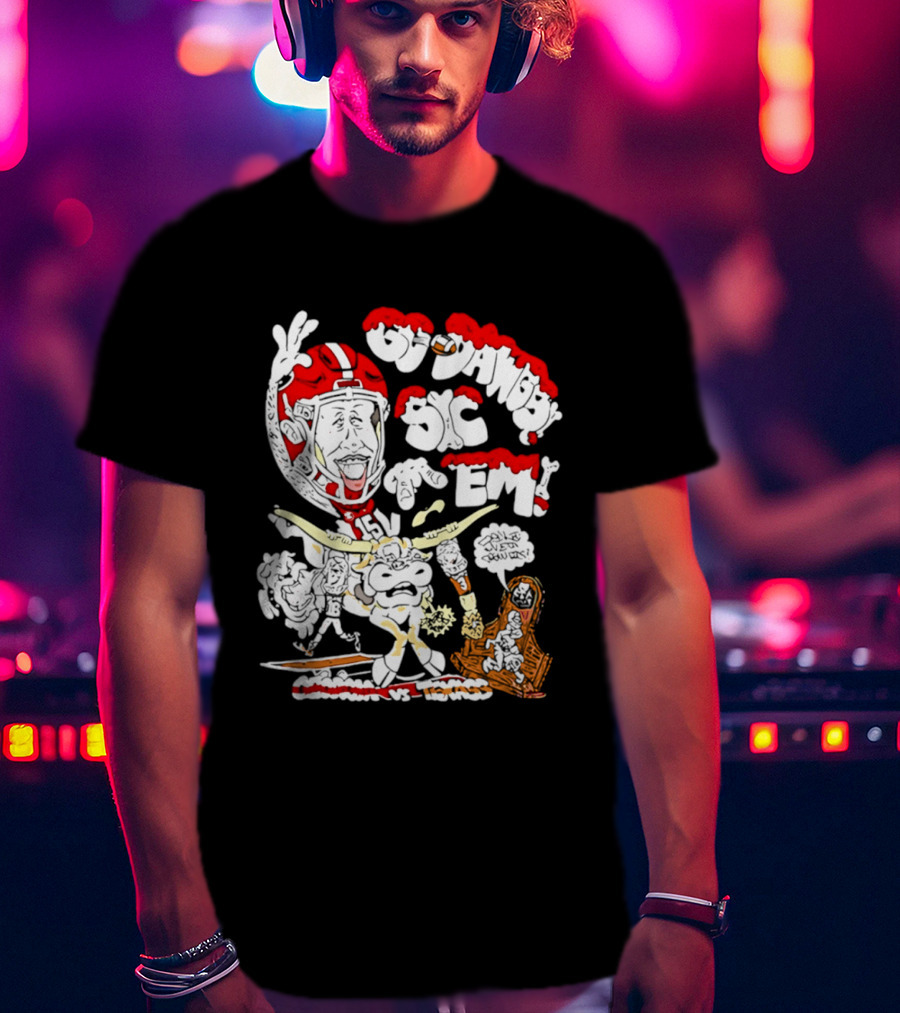 Go Dawgs Sic Em 2025 Georgia Vs Texas Football Rivalry Game T-Shirt