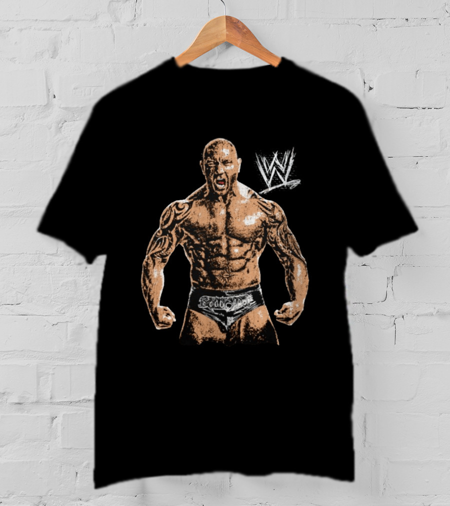 Dave Bautista WWE Superstar With Iconic Tattoo T-Shirt